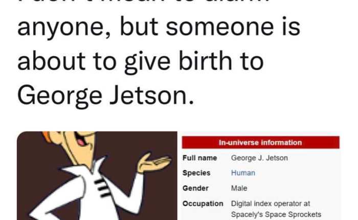 Happy Birthday (?) George&nbsp;Jetson
